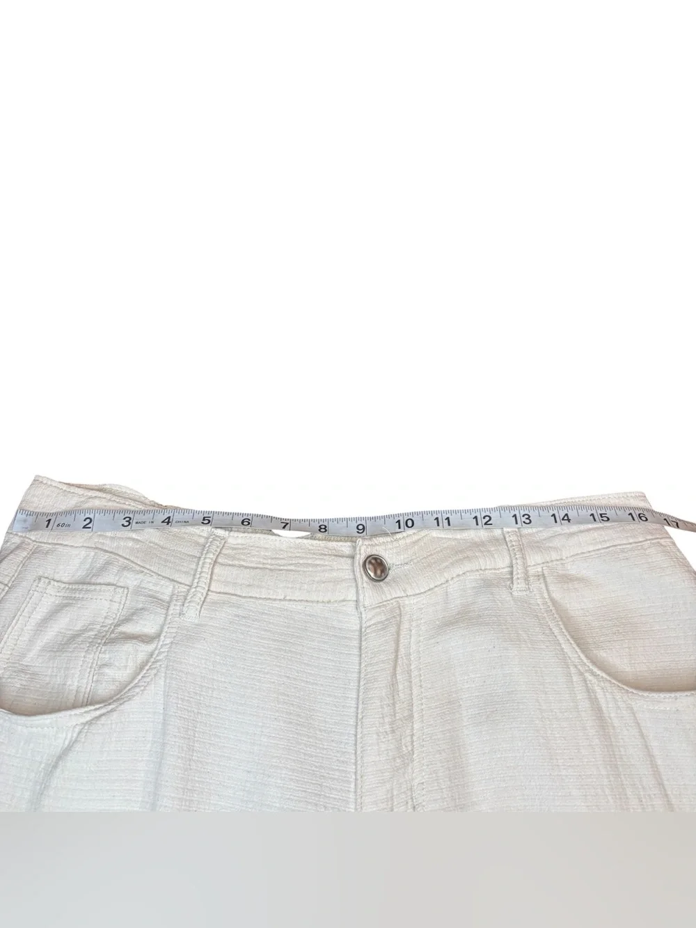 POL Embroidered Butterfly Wide Leg Trousers Medium Boho Cotton Cottagecore - Picture 6 of 12
